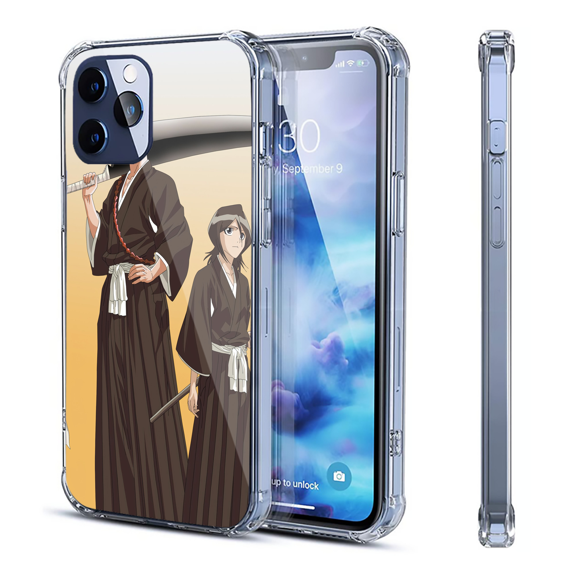 （画像用） ブリーチ BLEACH 【iPhone 12シリーズ対応】透明スマホケース（クリアソフトケース）